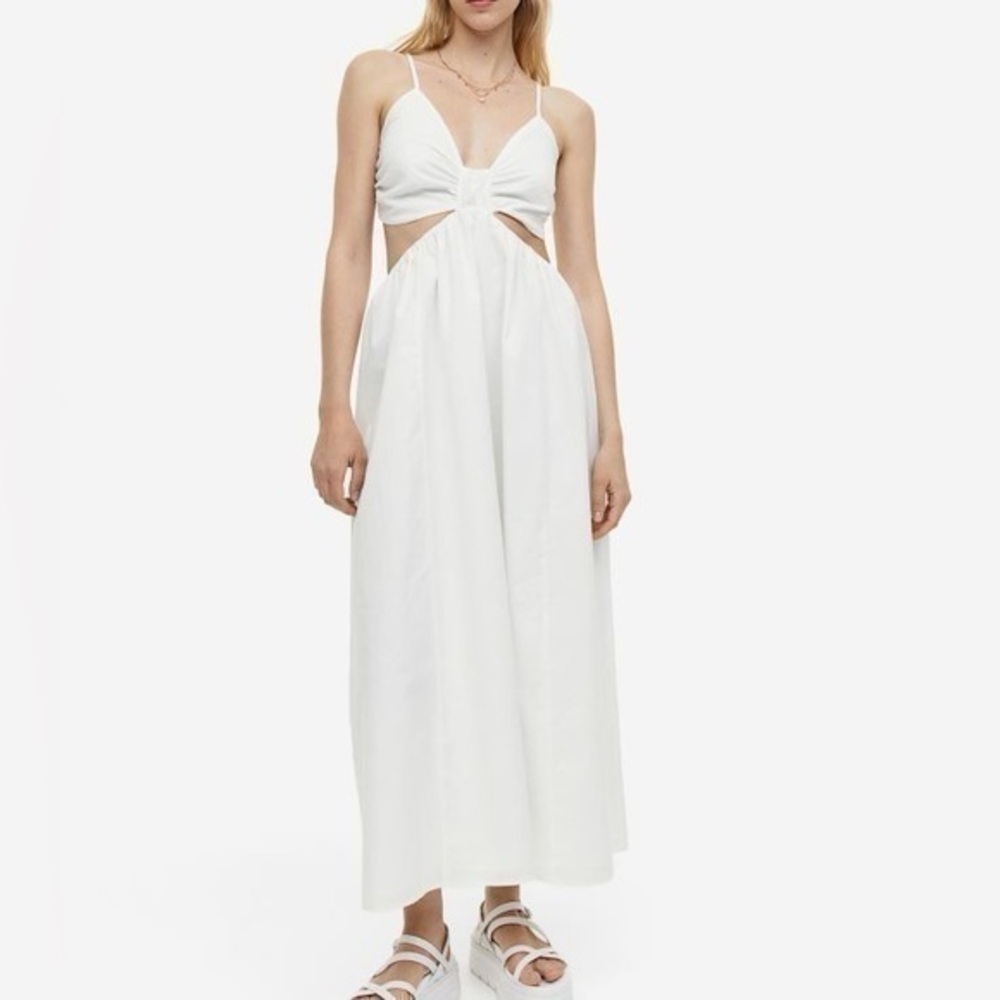 White cutout Dress